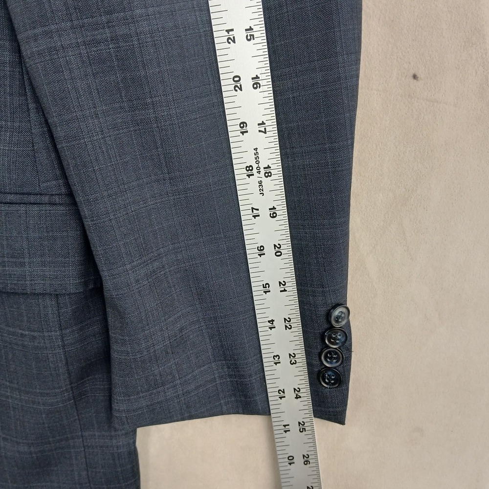 Peter Millar Loro Piana 46R Mens Blazer Sport Coat Plaid Super 130s 23x31 Plaid - Picture 10 of 16
